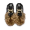 Kick Mule Fur Mains Black für Erwachsene, Unisex