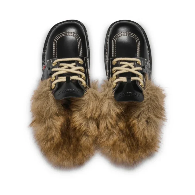 Kick Mule Fur Mains Black für Erwachsene, Unisex