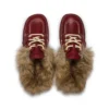 Kick Mule Fur Mains Red für Erwachsene, Unisex