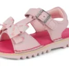 Kick Sandal für kleine Mädchen aus Leder, rosa Kick Sandal für kleine Mädchen aus Leder, rosa