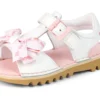 Kick Sandal für kleine Mädchen aus Leder, weiß Kick Sandal für kleine Mädchen aus Leder, weiß