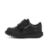 Kick Scuff Twin Leder Schwarz für kleine Jungen Kick Scuff Twin Leder Schwarz für kleine Jungen