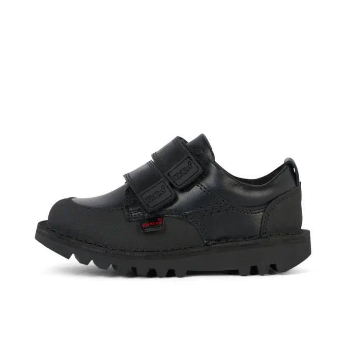 Kick Scuff Twin Leder Schwarz für kleine Jungen Kick Scuff Twin Leder Schwarz für kleine Jungen
