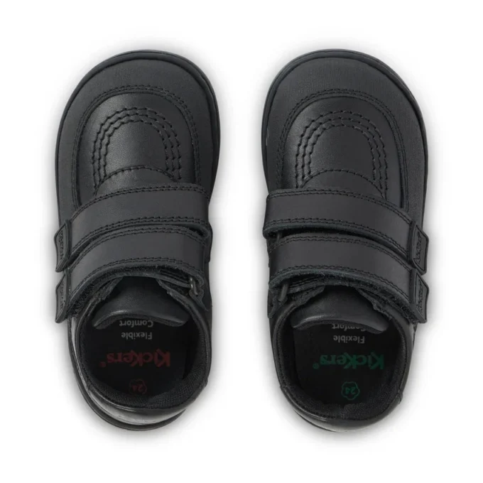 Kick Scuff Twin Leder Schwarz für kleine Jungen Kick Scuff Twin Leder Schwarz für kleine Jungen