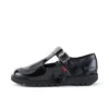 Kick T-Bar für Damen aus Lackleder, schwarz Kick T-Bar für Damen aus Lackleder, schwarz