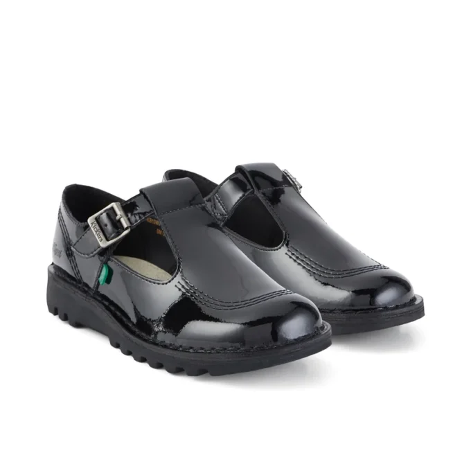 Kick T-Bar für Damen aus Lackleder, schwarz Kick T-Bar für Damen aus Lackleder, schwarz