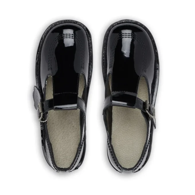 Kick T-Bar für Damen aus Lackleder, schwarz Kick T-Bar für Damen aus Lackleder, schwarz