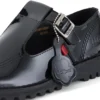 Kick T-Bar für Damen aus Lackleder, schwarz Kick T-Bar für Damen aus Lackleder, schwarz