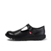 Kick T-Bar für junge Damen aus Leder, schwarz Kick T-Bar für junge Damen aus Leder, schwarz