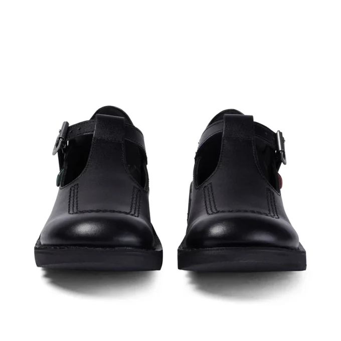 Kick T-Bar für junge Damen aus Leder, schwarz Kick T-Bar für junge Damen aus Leder, schwarz