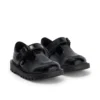 Kick T-Bar für Kleinkinder, Mädchen, Velours-Lackleder, schwarz Kick T-Bar für Kleinkinder, Mädchen, Velours-Lackleder, schwarz