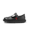 Kick T-Bar für Kleinkinder, Mädchen, Veloursleder, schwarz Kick T-Bar für Kleinkinder, Mädchen, Veloursleder, schwarz