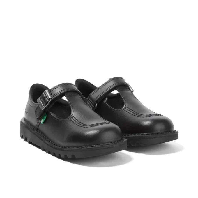 Kick T-Bar für Kleinkinder, Mädchen, Veloursleder, schwarz Kick T-Bar für Kleinkinder, Mädchen, Veloursleder, schwarz