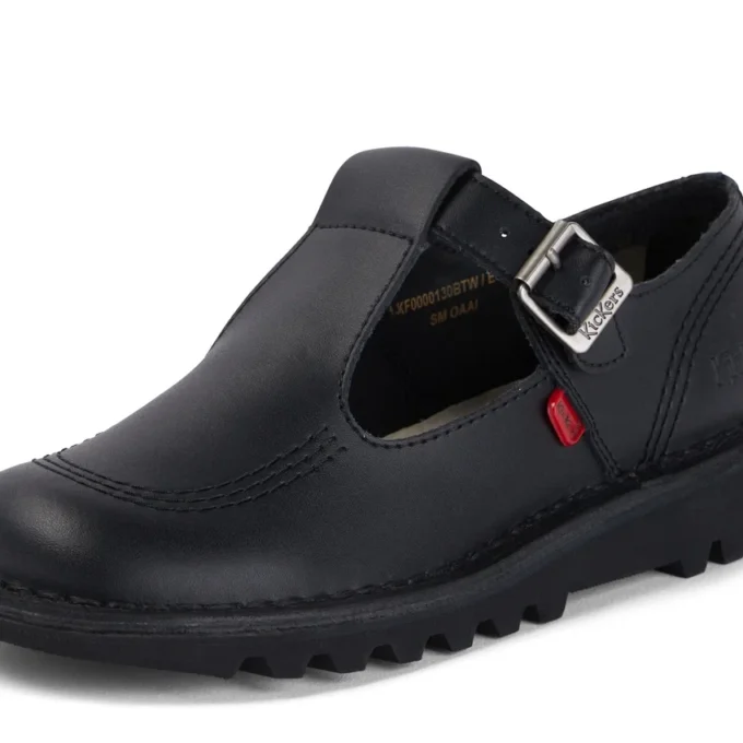 Kick T-Bar Leder Schwarz für Erwachsene (Damen) Kick T-Bar Leder Schwarz für Erwachsene (Damen)