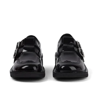 Kick T Double für Erwachsene, Damen, Lackleder, Schwarz
