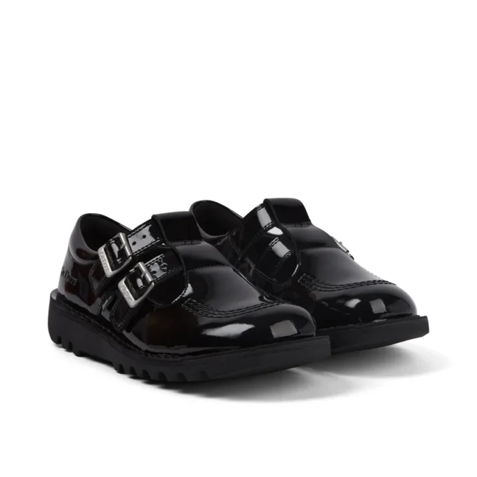 Kick T Double für Erwachsene, Damen, Lackleder, Schwarz Kick T Double für Erwachsene, Damen, Lackleder, Schwarz