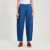 Kickers Classic Barrel Leg Jeans für Damen, Blau