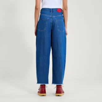 Kickers Classic Barrel Leg Jeans für Damen, Blau