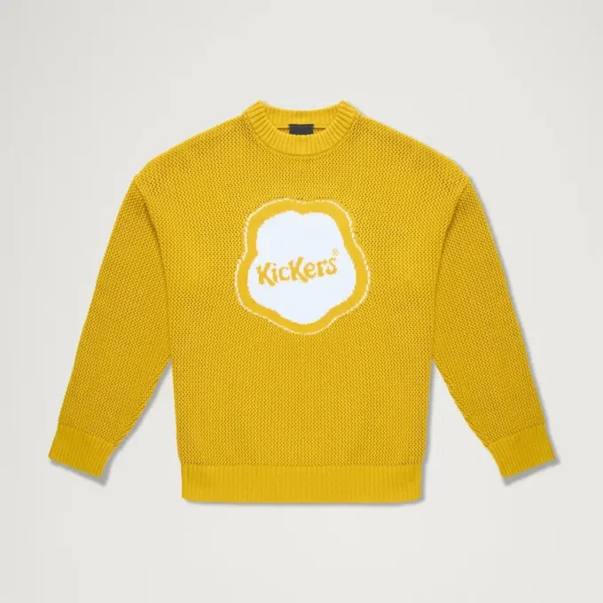Kickers Classic Jacquard-Strick für Erwachsene, Unisex, Gelb
