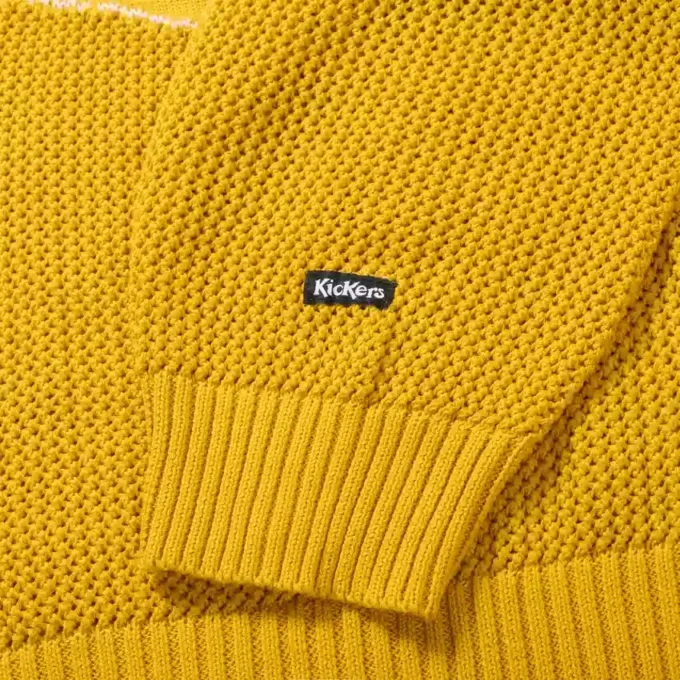 Kickers Classic Jacquard-Strick für Erwachsene, Unisex, Gelb