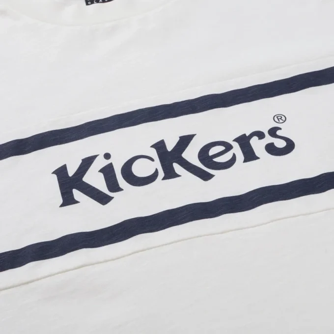 Kickers Classic Kurzarm-T-Shirt für Herren, Weiß