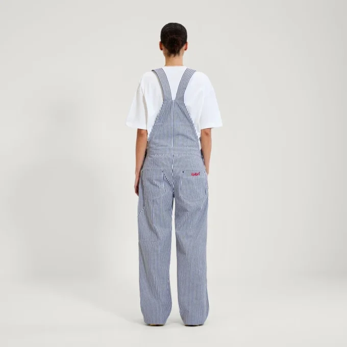 Kickers Classic Latzhose für Damen, Blau/Weiß