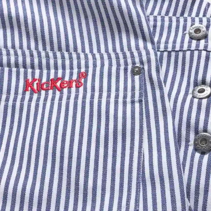 Kickers Classic Latzhose für Damen, Blau/Weiß