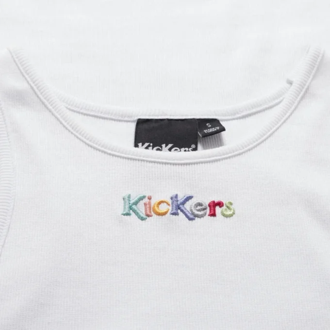 Kickers Classic Ribbed Vest für Damen, Weiß