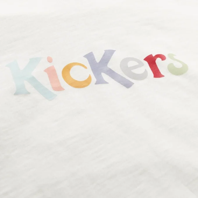 Kickers Classic Rundhals-T-Shirt für Damen, Weiß