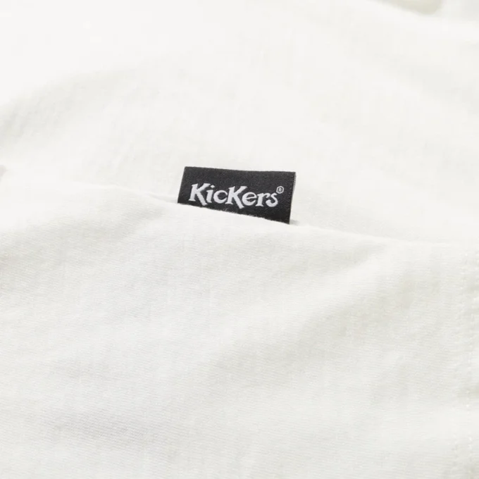 Kickers Classic Rundhals-T-Shirt für Damen, Weiß