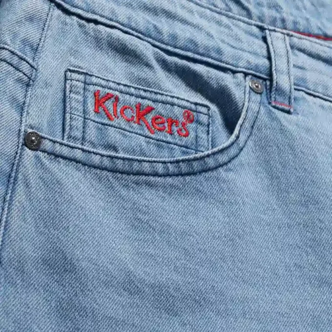 Kickers Classic Straight Leg Jeans für Herren, Blau