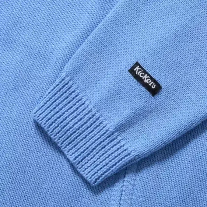 Kickers Classic Unisex-Strickjacke mit durchgehendem Reißverschluss für Erwachsene, Blau