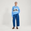 Kickers Classic Unisex-Strickjacke mit durchgehendem Reißverschluss für Erwachsene, Blau