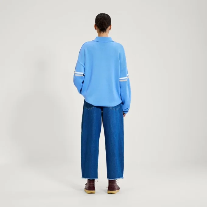Kickers Classic Unisex-Strickjacke mit durchgehendem Reißverschluss für Erwachsene, Blau