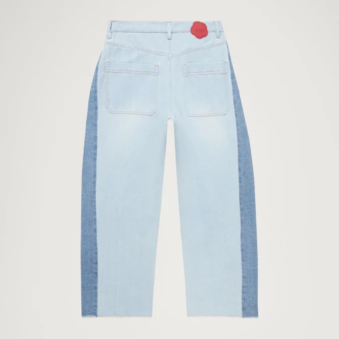 Kickers Classic Wide Leg Barrel Jeans für Damen, Blau Kickers Classic Wide Leg Barrel Jeans für Damen, Blau