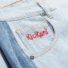 Kickers Classic Wide Leg Barrel Jeans für Damen, Blau Kickers Classic Wide Leg Barrel Jeans für Damen, Blau