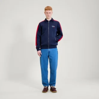 Kickers Classic Zip-Through-Strickjacke für Herren, Marineblau