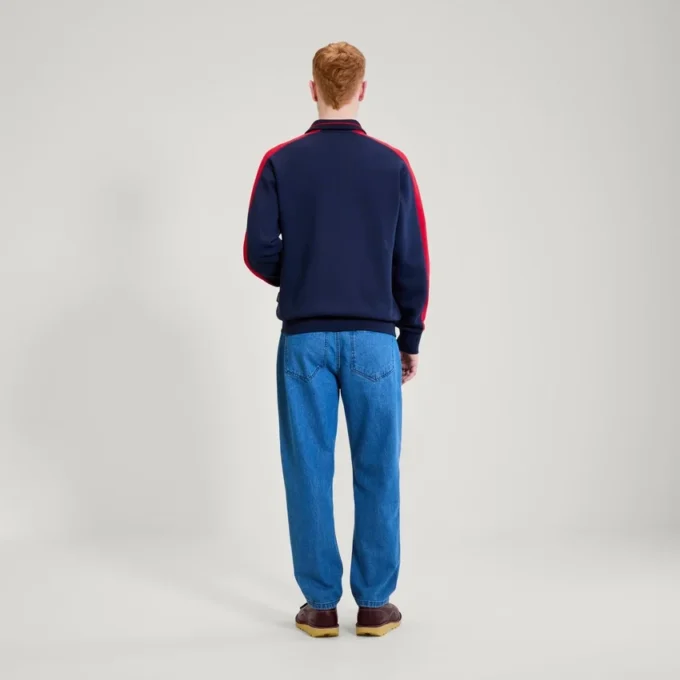 Kickers Classic Zip-Through-Strickjacke für Herren, Marineblau Kickers Classic Zip-Through-Strickjacke für Herren, Marineblau