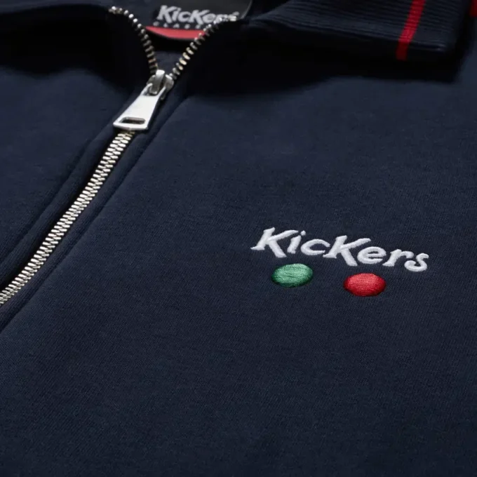 Kickers Classic Zip-Through-Strickjacke für Herren, Marineblau Kickers Classic Zip-Through-Strickjacke für Herren, Marineblau