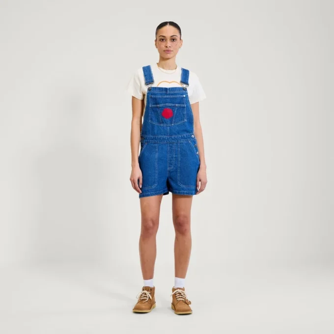 Kickers Classics Latzhose für Damen, kurz, blau Kickers Classics Latzhose für Damen, kurz, blau