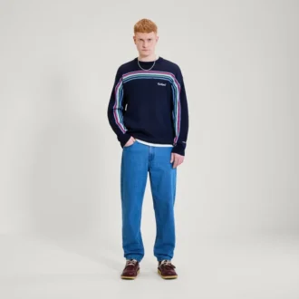 Kickers Crew-Pullover für Herren, Marineblau