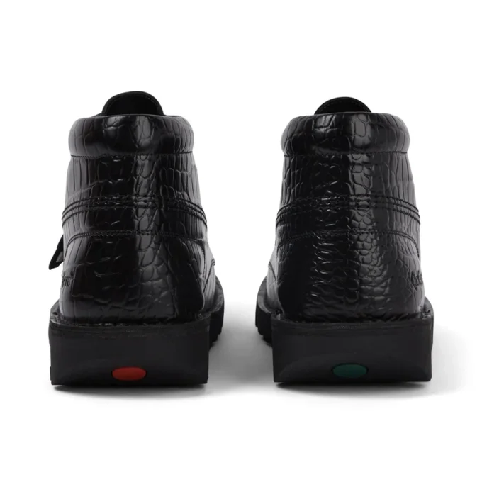 Kickers Kick Hi Croc Lederstiefel für Erwachsene, Unisex, Schwarz Kickers Kick Hi Croc Lederstiefel für Erwachsene, Unisex, Schwarz
