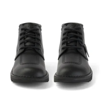 Kickers Kick Hi für Herren, gepolstert, Leder, Schwarz