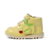 Kickers Kick Hi Fruit Lackleder für Kleinkinder, gelb Kickers Kick Hi Fruit Lackleder für Kleinkinder, gelb