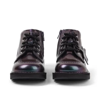 Kickers Kick Hi Galactic für Mädchen, Lackleder, lila