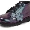 Kickers Kick Hi Galactic für Mädchen, Lackleder, lila Kickers Kick Hi Galactic für Mädchen, Lackleder, lila
