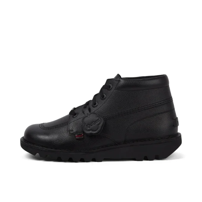 Kickers Kick Hi Tab Herrenstiefel aus Leder, schwarz Kickers Kick Hi Tab Herrenstiefel aus Leder, schwarz