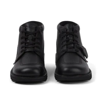 Kickers Kick Hi Tab Herrenstiefel aus Leder, schwarz