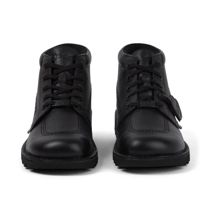 Kickers Kick Hi Tab Herrenstiefel aus Leder, schwarz Kickers Kick Hi Tab Herrenstiefel aus Leder, schwarz