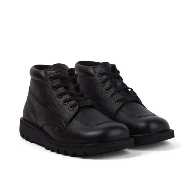 Kickers Kick Hi Tab Herrenstiefel aus Leder, schwarz Kickers Kick Hi Tab Herrenstiefel aus Leder, schwarz